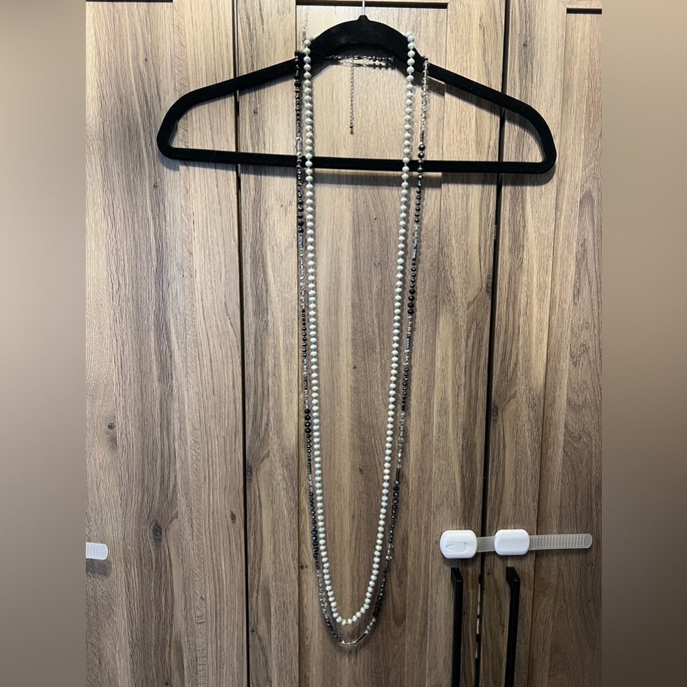 (2) Long Beaded Necklaces
